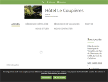 Tablet Screenshot of hotel-coupieres.com